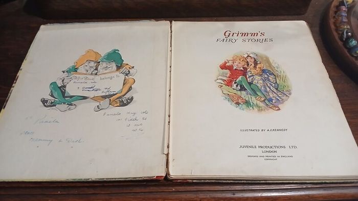 Very Rare 1950's Grimms Fairy Stories Juvenile Peoductions Ltd London