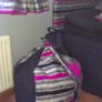 Pair of Handmade Curtains, Bean Bag, Cushion & Headboard Image 2