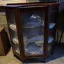 Vintage Curved Glass Display Cabinet Image 2