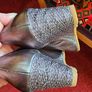 Cristina Firenze silver leather wedges 37.5 Image 2