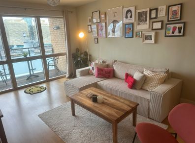 Like New Beige 4-Seater beautiful Sofa Bed with Storage