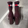 Tommy Hilfiger boots burgundy size 6 39 Image 2