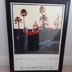 Hotel California 30th Anniversary Limited Edition Signed and Framed Print