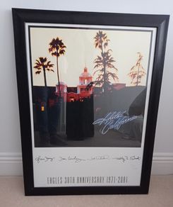 Hotel California 30th Anniversary Limited Edition Signed and Framed Print