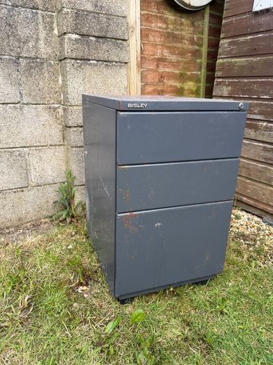 Metal filing cabinet
