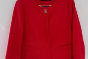Zara boxy shape red blazer