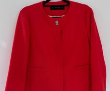 Zara boxy shape red blazer