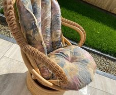 vintage wicker rattan chair