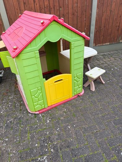 Playhouse and Toddler Slide