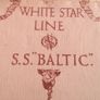 White Star Line S.S. Baltic. Menu from May 1922. Original. Image 2