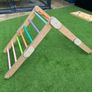 HAPPYMOON Pikler colored climber with two colored ramps, climbing triangle, Montessori climbing gym Image 4