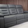 Knox 3+2 Electric Dark Grey Tech Recliner Sofa Set Image 3
