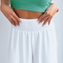 Smooth Airy Trousers with High Waist white Image 6
