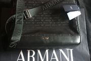 armani messenger laptop travel bag shoulder black