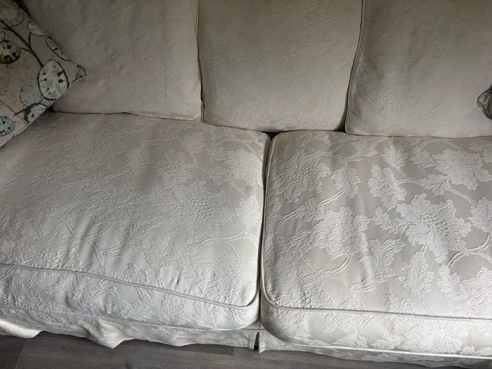 Large loose cover cream Couch