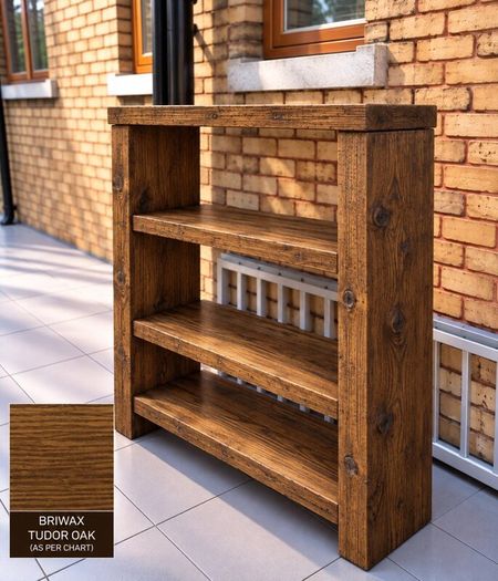Handmade Tudor Oak Finish Bathroom Unit