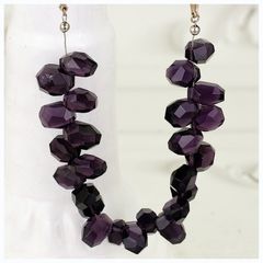 Retro Amethyst Crystal Necklace