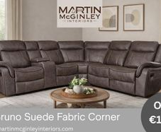 New Bruno Fabric Recliners Available In Two Colours