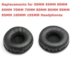 Ear Pads For Headphones Wrinkled Frog Skin Pad Headphone Sponge Leather Foam Covers Cushion Replacement For Headset 50MM, 55MM, 60MM, 65MM, 70MM, 75MM, 80MM, 85MM, 90MM, 95MM, 100MM, 105MM