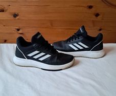 adidas courtsmash size 6 eu 39.5 black leather in excellent condition