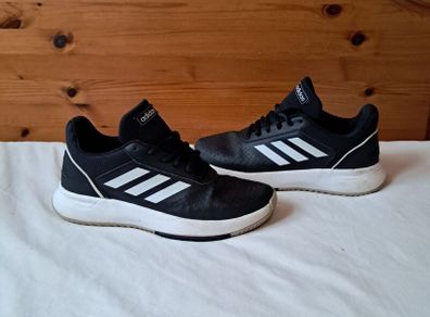 adidas courtsmash size 6 eu 39.5 black leather in excellent condition