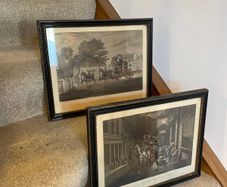 Charles and George Hunt after James Pollard aquatint hand coloured prints (framed by H.J. Spiller, Beak Street, London)