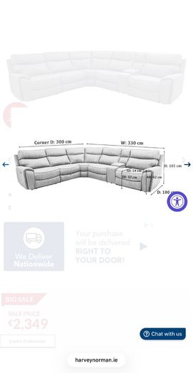 Harvey Norman Mila Corner sofa