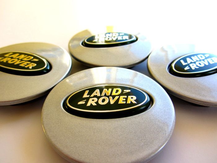 1set LAND ROVER Silver with BLACK logo  63mm Alloy Wheel Center Caps cap Hub Cover 63 Land L322