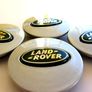 1set LAND ROVER Silver with BLACK logo  63mm Alloy Wheel Center Caps cap Hub Cover 63 Land L322 Image 4
