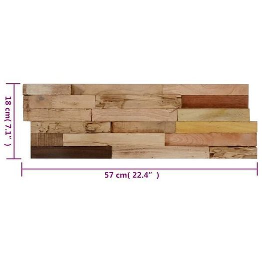 Wall Cladding Panels 10 pcs Recycled Teak Wood
