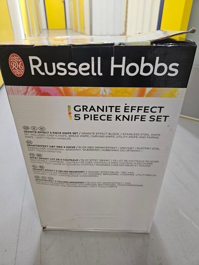 russell hobbs granite effect 5 piece knife set