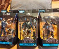 Marvel legends Ulysses klaue T'Chaka Erik killmonger BAF M'Baku
