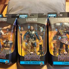 Marvel legends Ulysses klaue T'Chaka Erik killmonger BAF M'Baku