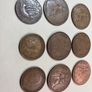 6 UK one pence and 3 UK half pence Image 4
