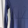 Zara Navy Knit Bodycon Flare Dress Size 8 Image 2