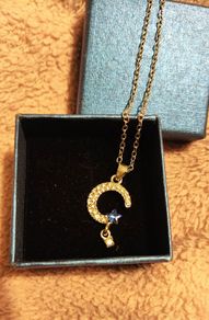 Celestial Necklace  Moon, Star & Sparkle Charm