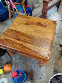 Solid pine side table