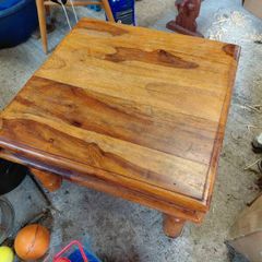 Solid pine side table