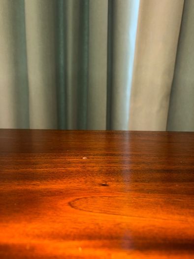 French Oxbow Mahogany Console Table