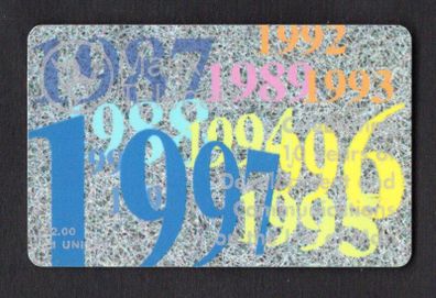 1997 Isle of Man UK2/ 21 units Celebrating Manx Telecom LTD's 10th Anniversary (Siemens - S30 (Module 34)) Phone Card