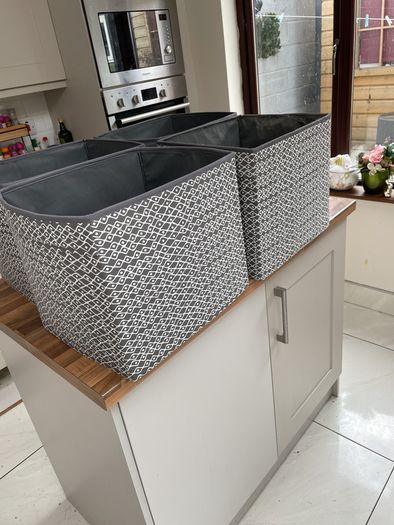 4 insert fabric boxes for IKEA Kalax units priced for the 4