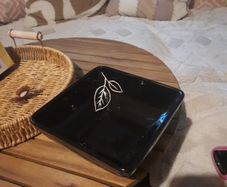 Black and white decorative bowl