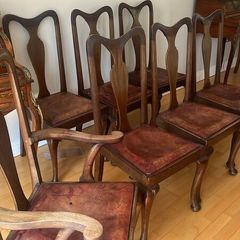 Chairs Queen Anne mahogany