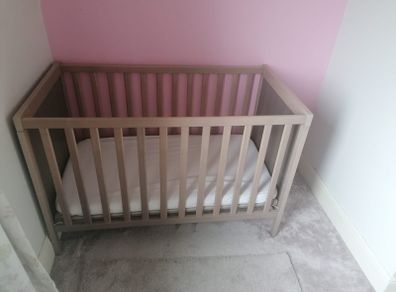 FREE IKEA SUNDVIK Cot + Mattress, Bumper & Sheets