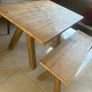 dining table and bench Image 5