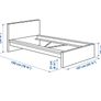 As new Ikea MALM/LUROY Single Bed - White Image 4