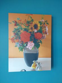 Flowers on canvas