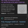 New HP Poly Voyager 6200uc pro Bluetooth headband headset Image 2