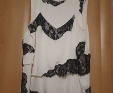 DKNY Premium Silk Lace Blouse, Size M
