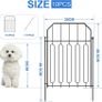 Garden Fencing, 10 Pcs Temporary Fencing Animal Fence Barrier, Decorative Metal Fencing for Outdoor Grassland Yard Patio Image 2